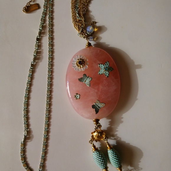 Satellite Paris Romantic Earings and Necklace - Picture 2 of 2